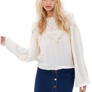 Free People Boho Peasant Blouse